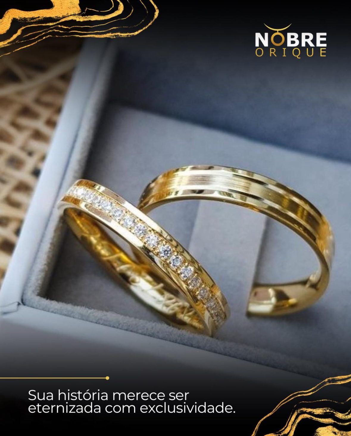 Alianças exclusivas — Nobre Orique Alianças exclusivas Nobre Orique em ouro